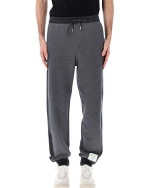 Thom Browne Cotton Solid Joggers - Black
