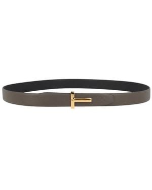 Tom Ford Textured Belt - Black