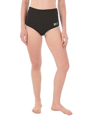 DIESEL Logo Bikini Bottom Swimwear - Black