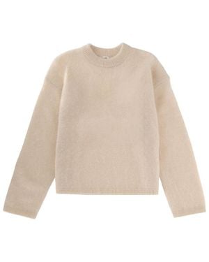 THE GARMENT Solid Crew Neck Jumper - Natural