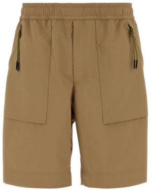 Moncler Solid Shorts - Natural
