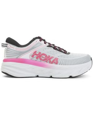 Hoka One One Logo Bondi 7 Sneakers - Gray