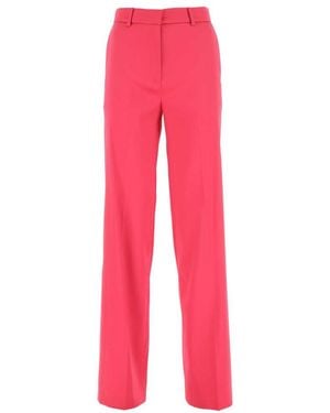 Magda Butrym Fuchsia Stretch Polyester Blend Wide-Leg Pant - Red