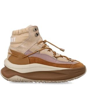 Moon Boot Lace Up Trainer - Natural