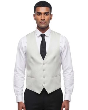 Corneliani Textured Waistcoat - White