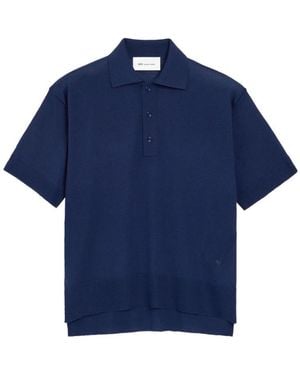 Ami Paris Logo Polos - Blue