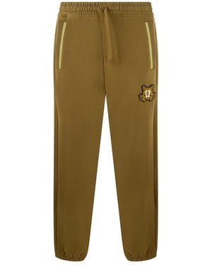 HUGO Khaki Drawstring Tapered Joggers - Green