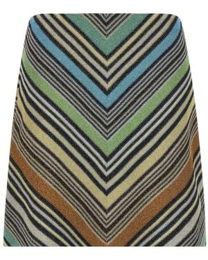 Missoni Geometric Mini Skirt - Gray