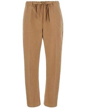 Semicouture Relaxed Drawstring Trousers - Natural