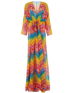 Valentino Garavani Printed Escape Beach Robe - White