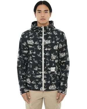 Woolrich Printed Hood Jacket - Black