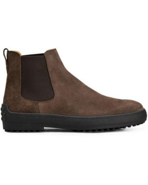 Tod's Suede Boots - Brown