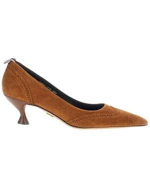 Thom Browne Leather Court Shoes - Brown