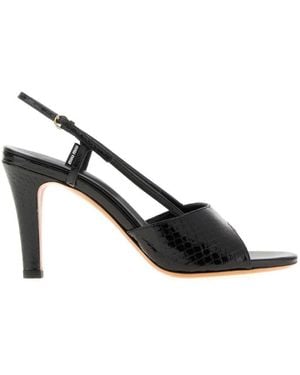 Miu Miu Leather Heels - Black