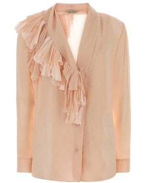 Alberta Ferretti Light Regular Solid Shirt - Natural
