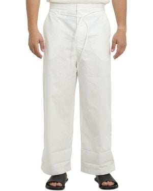 Jacquemus Relaxed Trousers - White