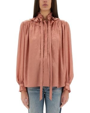 Chloé Regular Floral Shirt - Red