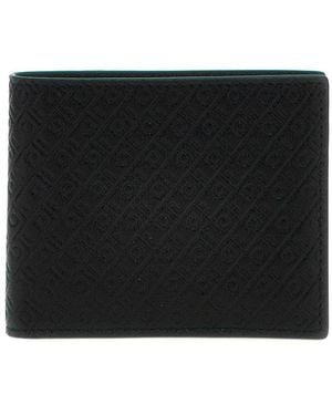 Ferragamo All Over Logo Wallet - Black