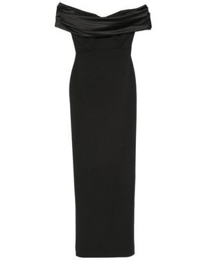 Solace London Off Shoulder Dress - Black