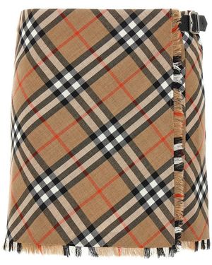 Burberry Kilt Skirt - Brown