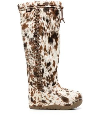 UGG Printed Buckled Tall Boots - Brown