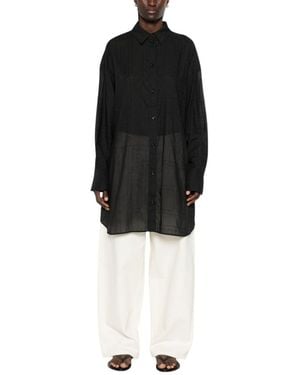 TOTEME Embroidery Shirt - Black