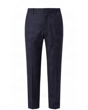 BOSS Tapered Flat Front Pants - Blue