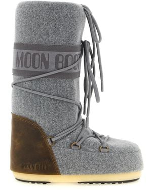 Moon Boot Logo Boots - Gray