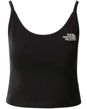 The North Face Logo Scoop Neck Top - Black