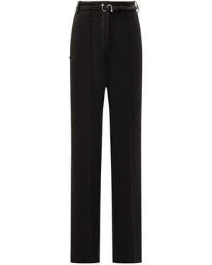 Sportmax Straight Flat Front Pants - Black