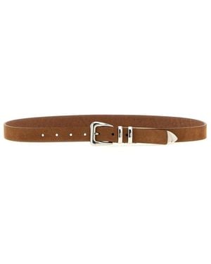 Brunello Cucinelli Solid Belt - White