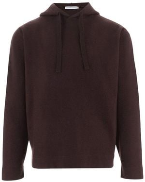 Oliver Lattughi Regular Hooded Jumper - Brown