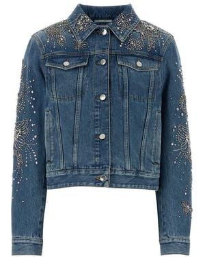 Gucci Shirt Collar Jacket - Blue
