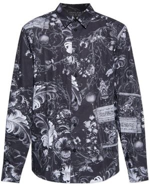 Versace Jeans Couture Printed Shirt - Blue