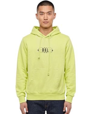 DIESEL Lime Regular Hoodie - Green