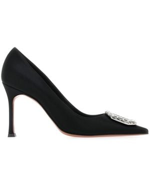AMINA MUADDI Embellished Camelia Pumps - Black