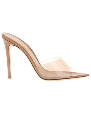 Gianvito Rossi Open Toe Heels - Natural