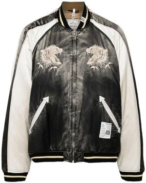 Maison Yasuhiro Embroidered Bomber Jacket - Black