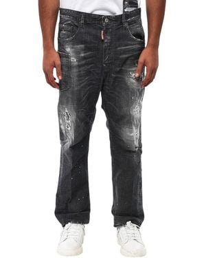 DSquared² Loose Low Rise Jeans - Black