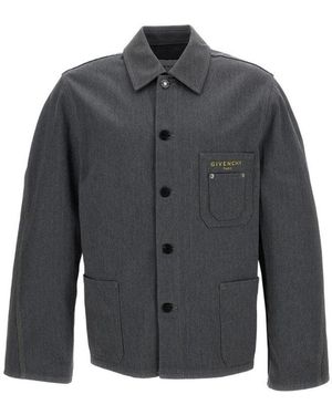 Givenchy Shirt Collar Jacket - Grey