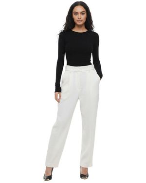 forte_forte Straight Pleated Trousers - Black