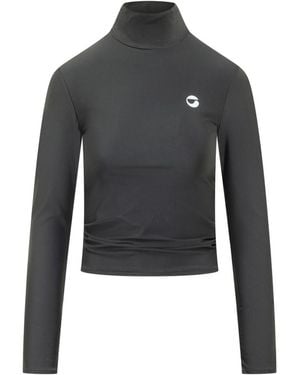 Coperni Logo Turtle Neck Sweater - Black