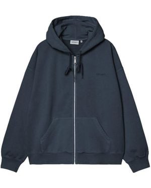 Carhartt Logo Hood Sweatshirt - Blue