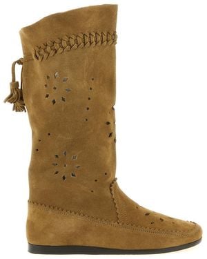 Isabel Marant Round Toe Boots - Brown