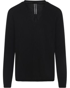 Rick Owens V Neck Jumper - Black