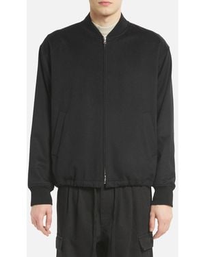 Barena Zip-Front Bomber Jacket - Black