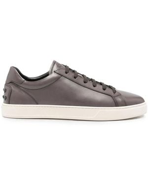 Tod's Leather Sneakers - Gray