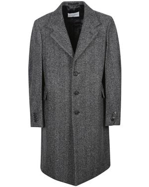 Givenchy Herringbone Coat - Grey