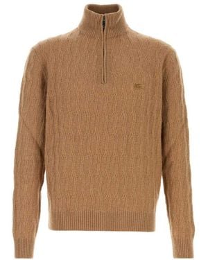 Etro Turtle Neck Sweater - Brown