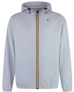 K-Way Logo Hood Jacket - Blue
